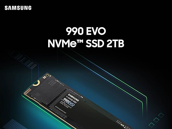 Amazon.com: SAMSUNG 990 EVO SSD 2TB, PCIe Gen 4x4, Gen 5x2 M.2