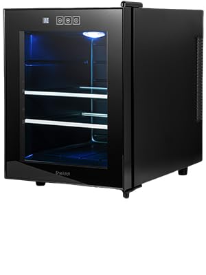 Amazon | Shelddi ミニ冷蔵庫 33L 静音 おしゃれ 省エネ 小型電子