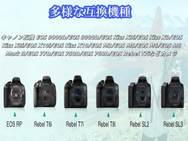 Amazon | Sanoov LP-E17 2*1300mAh 大容量バッテリーFor RP R50 M6