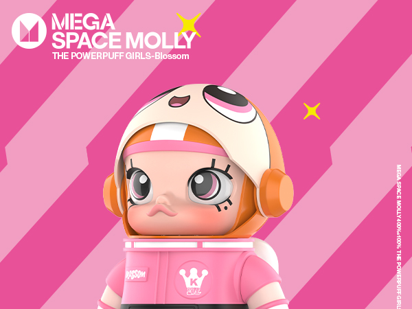Amazon.com: POP MART MEGA Space Molly 400%+100% The Powerpuff
