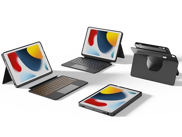 Amazon.co.jp: HOU Combo キーボードケース for iPad 第9世代 (10.2