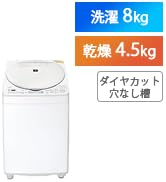 Amazon | シャープ(SHARP) 洗濯機 洗濯乾燥機 ES-TX8G-W 穴なし槽