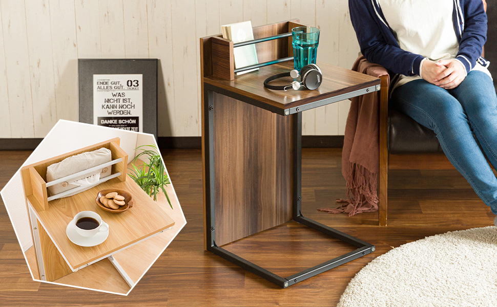 Amazon｜システムK サイドテーブル ベッドテーブル 2WAYスタイル