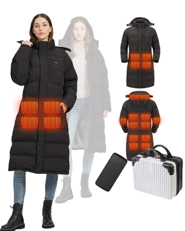 Amazon.com: GPIOPGHO Heated Jackets for Women, Long Winter Coats