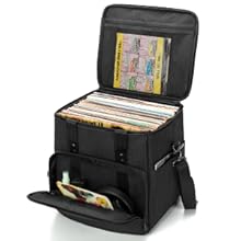 Amazon | Trunab レコードケース lp用 レコードバッグ 収納 最大60枚