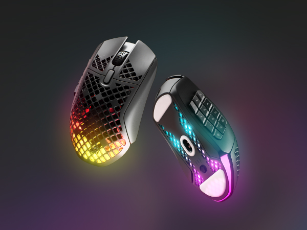 SteelSeries Aerox 9 Wireless - Holey RGB Gaming Mouse - Ultra