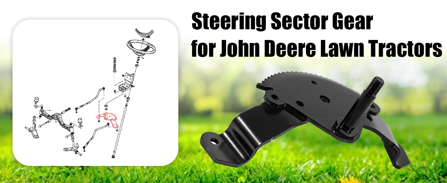 Steering Sector Gear Fit for John Deere X300 X320 X340 X500