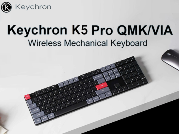 Amazon.com: Keychron K5 Pro Wireless QMK/VIA Custom Mechanical