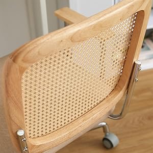 Amazon.co.jp: LOWYA ロウヤ デスクチェア ラタン調チェア おしゃれ