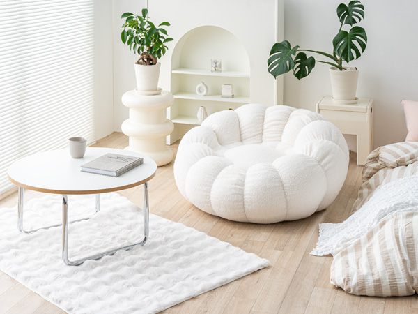 Amazon.co.jp: smoo ビーズクッション 1人掛けソファ ポケット付き