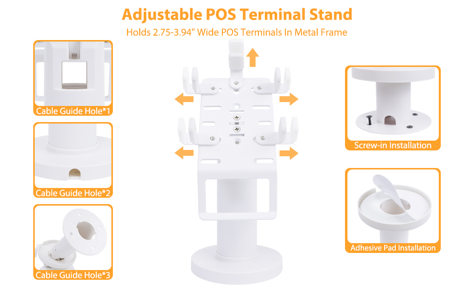 Amazon.com: CRIZISTON Universal Square POS Machine Terminal Stand