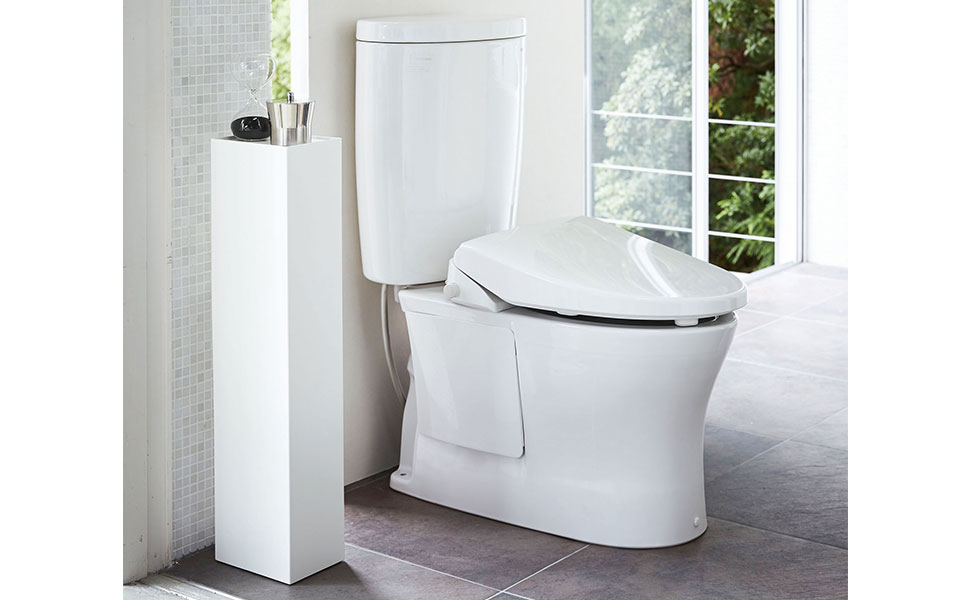 Amazon.co.jp: 山崎実業(Yamazaki) スリム トイレラック ホワイト 約