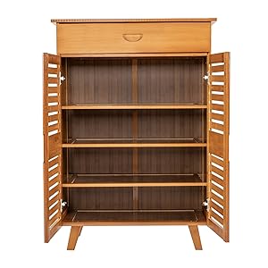 Amazon.com: Gdrasuya10 Bamboo Shoe Organizer - 5 Tier Shoe Storage