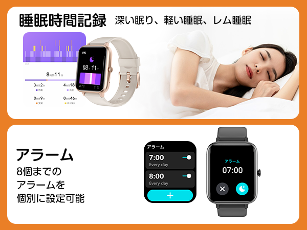 Amazon | GanRiver スマートウォッチ 万歩計 通話機能付き 腕時計型