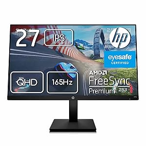 Amazon.co.jp: HP ゲーミングモニター 27インチ 2560×1440 1ms 165Hz