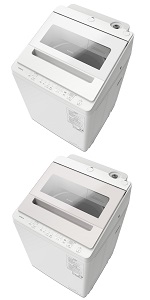 Amazon | 日立 洗濯機 洗濯8kg BW-V80K W ホワイト ビートウォッシュ