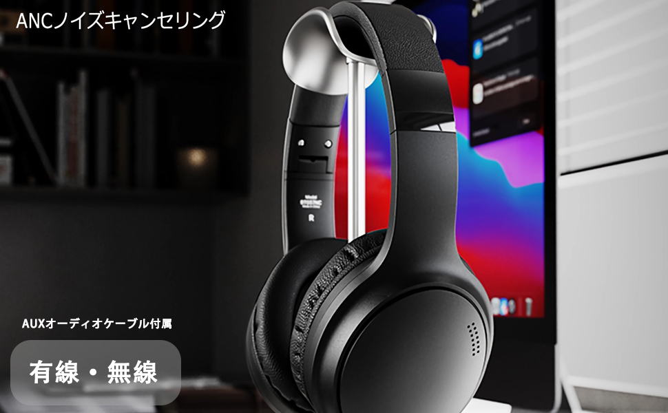 Amazon.co.jp: SITOAT Bluetooth ヘッドホン ワイヤレスヘッドホン ANC