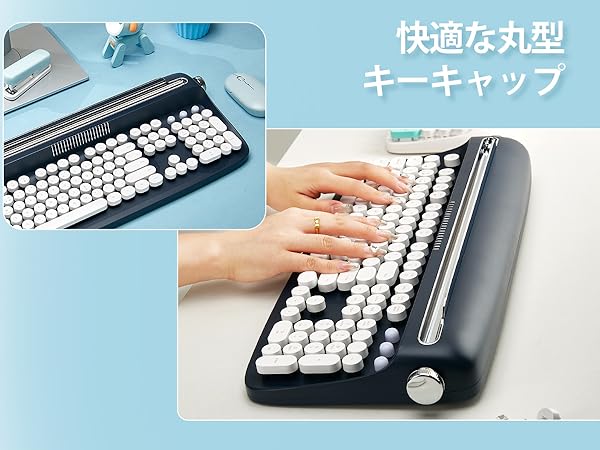 Amazon | YUNZII ACTTO B503 無線タイプライターキーボード レトロ
