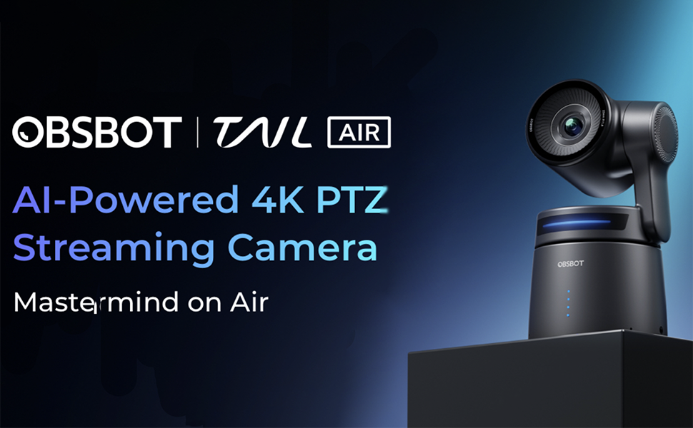 OBSBOT Tail Air NDI Streaming Camera with Smart AI Tracking