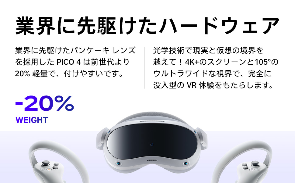 Amazon.co.jp: PICO 4 - 256GB 完全ワイヤレス オールインワン VR