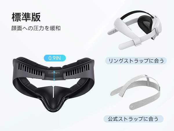 Amazon.co.jp: AMVR Facial Interface Quest 3Sに対応フェイス
