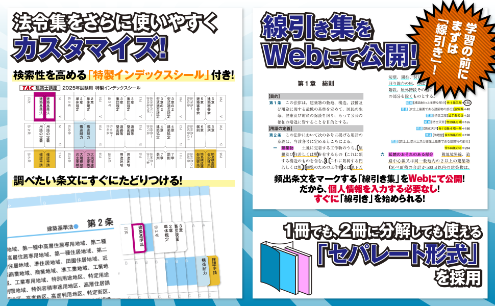 建築基準関係法令集 2025年度版 [令和7年 建築士 試験向けの法改正に