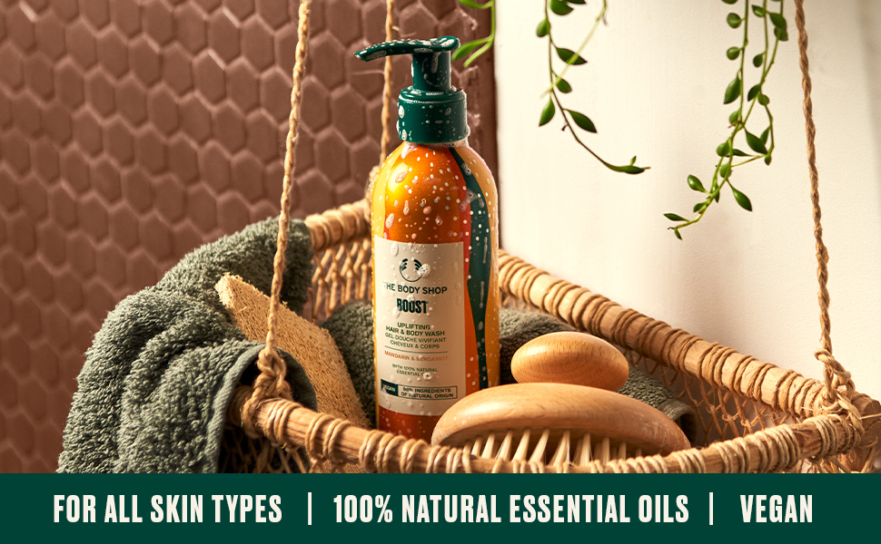 Amazon.com : The Body Shop Boost Uplifting Hair & Body Wash with