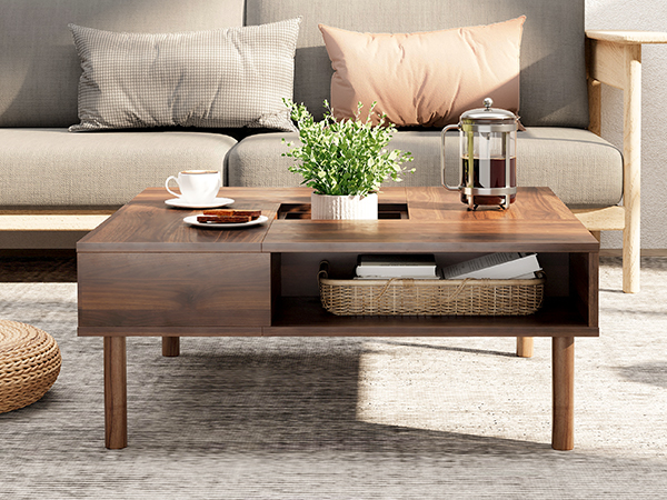 Amazon.co.jp: WAMPATローテーブル センターテーブル 正方形 木制