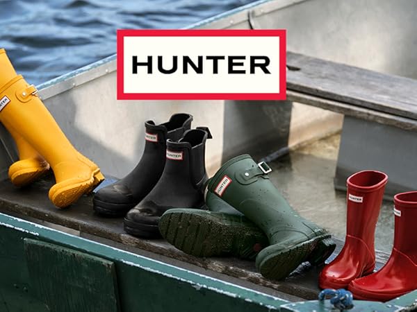 Amazon.com | Hunter Women's Refined Short Stitch Sherpa Rain Boot