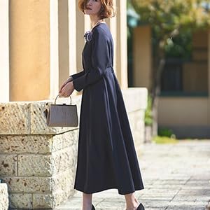 Amazon.co.jp: [ルイ ルエ ブティック] フィット フレア ロング