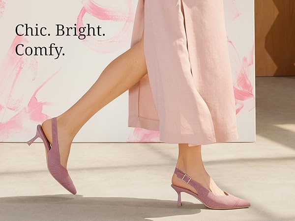 Amazon.com | VIVAIA Addison Pointed-Toe Slingback Sandals For