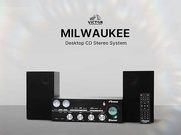 Amazon.com: VICTOR Milwaukee 50 Watt Desktop Bluetooth Stereo
