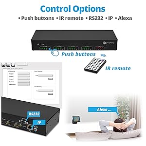 Amazon.com: gofanco Intelligent 4x4 HDMI Matrix Switch 4K 60HZ HDR