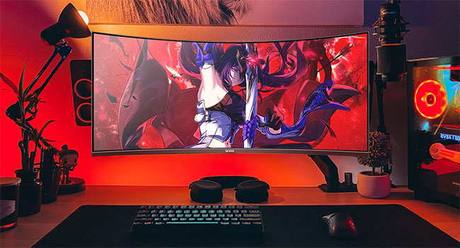 Amazon.co.jp: AESNO 34インチ ゲーミング モニター 湾曲 UWQHD 165Hz