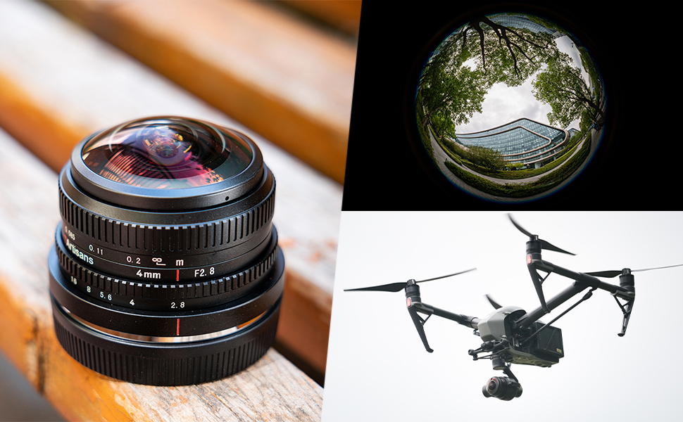 Amazon.co.jp: 7artisans 4mm F2.8 円形魚眼レンズ 225°超広角 APS-C