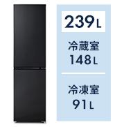 Amazon.co.jp: アイリスオーヤマ 冷蔵庫 142L (幅約50cm) 冷凍室52L 右