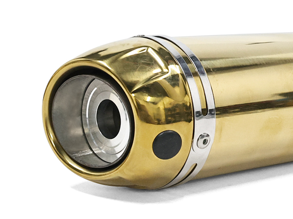Amazon | 汎用ゴールドスリップオンマフラー38mm / 50.8mm バイク