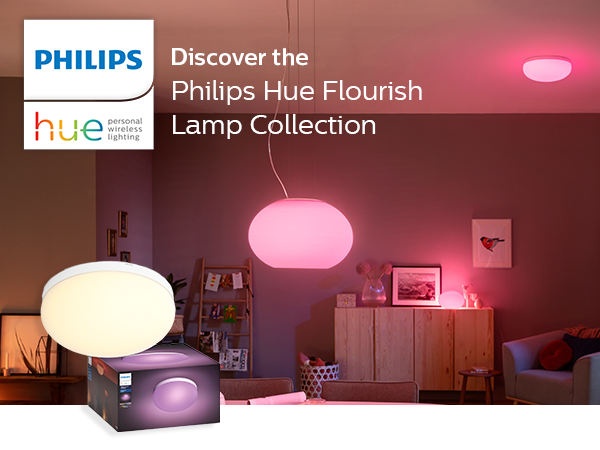 Amazon.com: Philips Hue Flourish White & Color Ambiance Smart