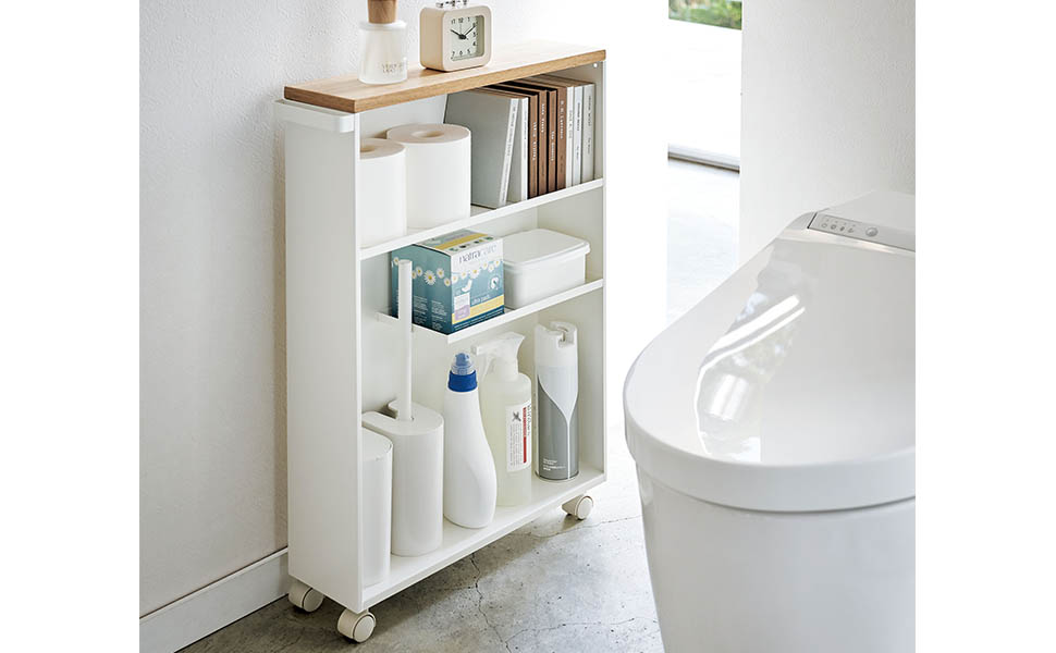 Amazon｜山崎実業(Yamazaki) ハンドル付き スリム トイレラック