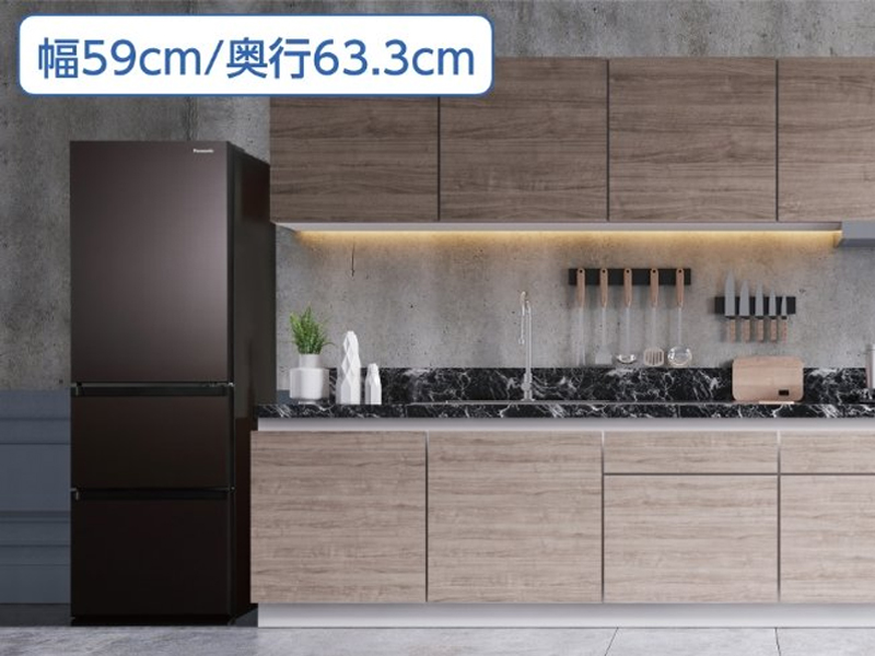 Amazon.co.jp: パナソニック 冷蔵庫 幅59cm 365L ダークブラウン NR