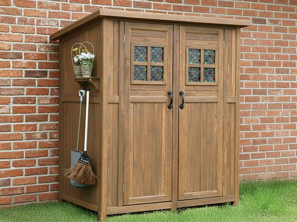 Amazon | ガーデンガーデン 木製収納庫 Potager ポタジェモザイク 物置