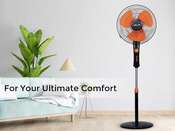 Buy IBELL ZEPHYR03 Pedestal Fan 3 Leaf 400mm with Timer and High