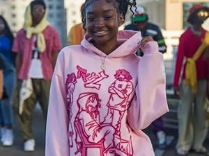 NECHARI Women's Y2K Full Zip Up Hoodie Over Face Rhinestone