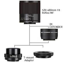 Amazon.co.jp: Tokina 望遠ミラーレンズ SZX 400mm F8 Reflex MF & 2X