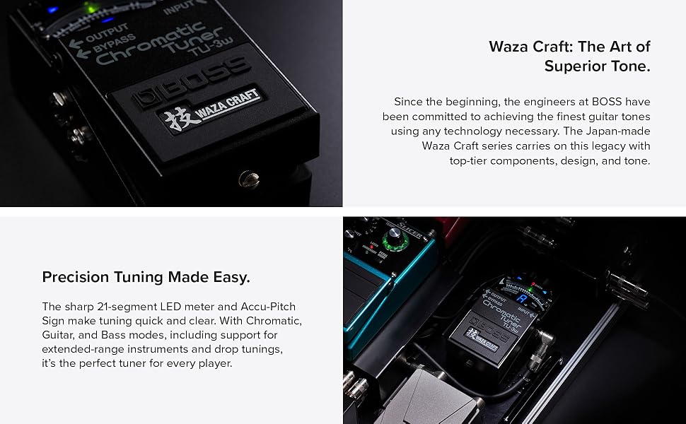 Amazon.com: BOSS TU-3W Waza Craft Compact Chromatic Tuner
