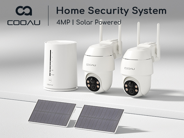 Amazon.com : COOAU Solar Security Cameras Wireless Outdoor, 2 Cam
