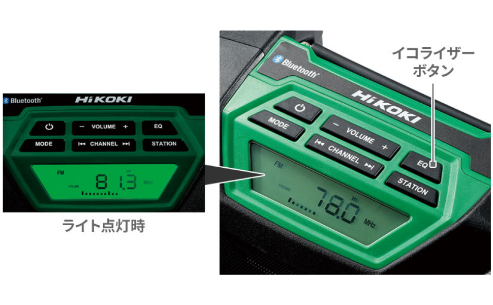 Amazon.co.jp: HiKOKI(ハイコーキ) 14.4V 18V共用 コードレスラジオ