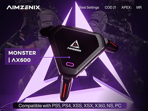 Amazon.com: AIMZENIX Monster Keyboard Mouse Adapter for PS5 (via