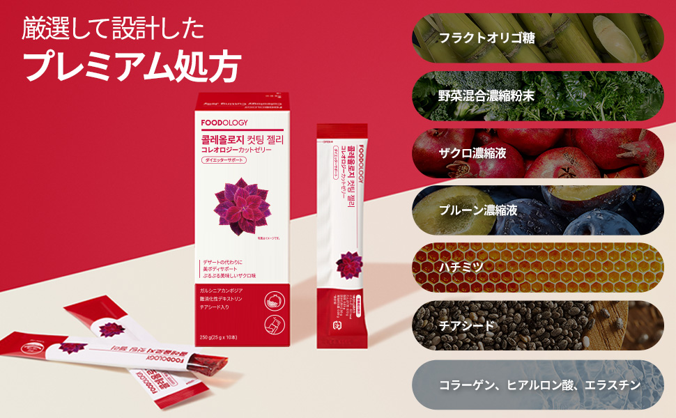 Amazon.co.jp: FOODOLOGY Coleology Cutting Jelly コレオロジーカット