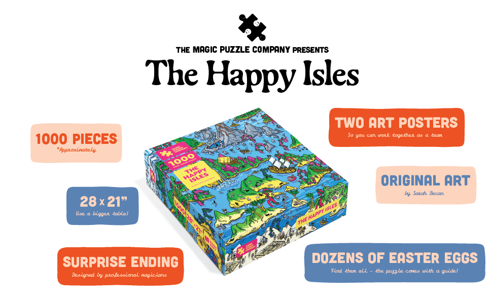 Amazon.com: The Happy Isles • 1000-Piece Jigsaw Puzzle from The